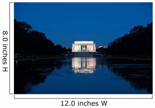 Lincoln Memorial Reflection Pool Wall Decal