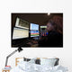 Young Woman Working Emergency Wall Decal Design 1