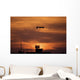 Mq-1 Predator over Cob Wall Decal