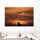 Mq-1 Predator over Cob Wall Decal