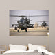 Two Ah-64 Apache Helicopters Wall Decal Design 2