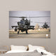 Two Ah-64 Apache Helicopters Wall Decal Design 2