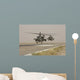 Two Ah-64 Apache Helicopters Wall Decal Design 1