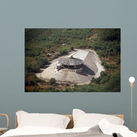 Aerial Destroyed Iraqi Ammunition Wall Decal Design 4