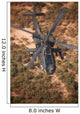 Ah-64d Apache Helicopter Flight Wall Decal Design 3
