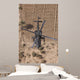 Ah-64d Apache Helicopter Flight Wall Decal Design 1