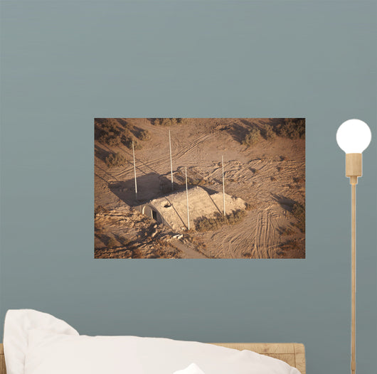 Aerial Destroyed Iraqi Ammunition Wall Decal Design 3