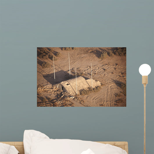 Aerial Destroyed Iraqi Ammunition Wall Decal Design 3