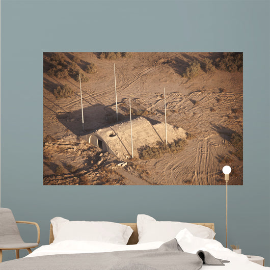 Aerial Destroyed Iraqi Ammunition Wall Decal Design 3