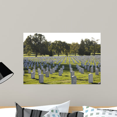Arlington National Cemetery Arlington Wall Decal Design 3 shown on a wall