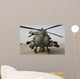 Front Ah-64d Apache Helicopter Wall Decal