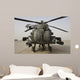 Front Ah-64d Apache Helicopter Wall Decal