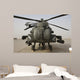 Front Ah-64d Apache Helicopter Wall Decal