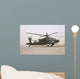 Ah-64 Apache Helicopter Taxiing Wall Decal Design 2