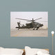 Ah-64 Apache Helicopter Taxiing Wall Decal Design 2