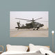 Ah-64 Apache Helicopter Taxiing Wall Decal Design 2