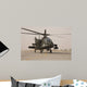 Ah-64 Apache Helicopter Taxiing Wall Decal Design 1