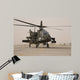 Ah-64 Apache Helicopter Taxiing Wall Decal Design 1