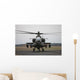 Ah-64 Apache Helicopter Runway Wall Decal Design 7