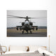 Ah-64 Apache Helicopter Runway Wall Decal Design 7
