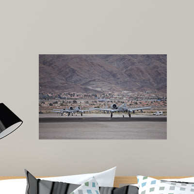 A-10 Thunderbolts Taxi to Wall Decal Design 12 shown on a wall