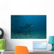 Large Bull Shark Bistro Turning Up Wall Decal