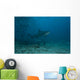 Large Bull Shark Bistro Turning Up Wall Decal