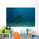 Large Bull Shark Bistro Turning Up Wall Decal