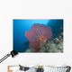 Large Red Gorgonian Sea Light Wall Decal