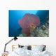 Large Red Gorgonian Sea Light Wall Decal