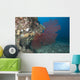 Large Red Gorgonian Sea Fanned Wall Decal