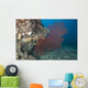 Large Red Gorgonian Sea Fanned Wall Decal