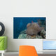 Diver Swims past Large Wall Decal