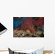 Large Red Gorgonian Sea Landscape Wall Decal