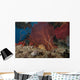 Large Red Gorgonian Sea Landscape Wall Decal