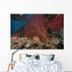 Large Red Gorgonian Sea Landscape Wall Decal