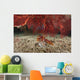 Large Red Gorgonian Sea Growing Down Wall Decal