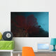 Large Red Gorgonian Sea Blue Wall Decal