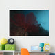 Large Red Gorgonian Sea Blue Wall Decal