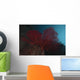 Large Red Gorgonian Sea  Dark Wall Decal