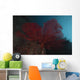Large Red Gorgonian Sea  Dark Wall Decal