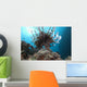Large Common Lionfish Swimming Light Wall Decal