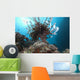 Large Common Lionfish Swimming Light Wall Decal