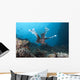 Large Common Lionfish Swimming Front Wall Decal