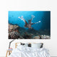 Large Common Lionfish Swimming Front Wall Decal