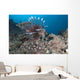 Large Common Lionfish Swimming Right Side Wall Decal