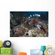 Large Common Lionfish Swimming Close-up Wall Decal