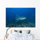 Large Bull Shark Bistro Front Right Wall Decal