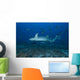 Large Tawny Nurse Shark with School of Fish Wall Decal