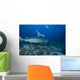 Large Bull Shark Bistro Back Right Wall Decal